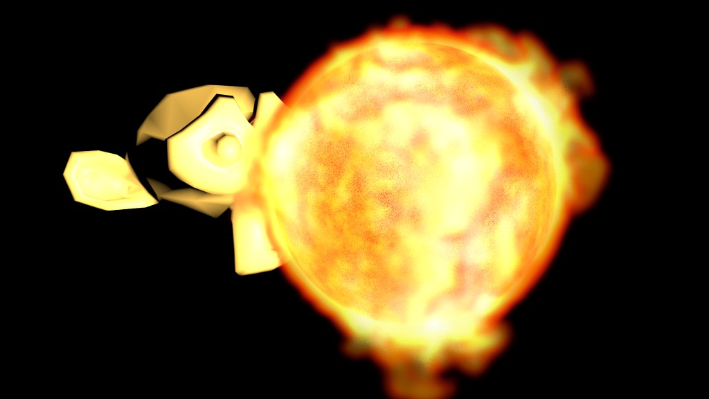 Star using fire simulation preview image 1